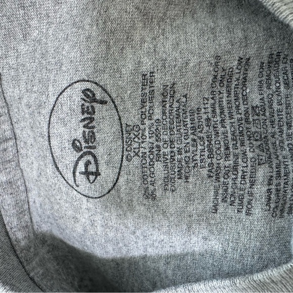 Disney World Florida Mickey Mouse Gray Embroidered T-shirt Unisex XL Sketch - Picture 5 of 5